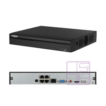 Dahua DHI-NVR4104HS-P-4KS2 1080P 4 Channel Network Video Recorder POE